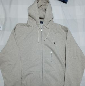 Polo ralph lauren 3xlt hood new sand color zip up